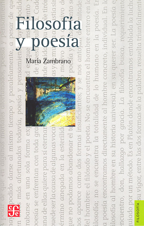 Filosofía y poesía - María Zambrano